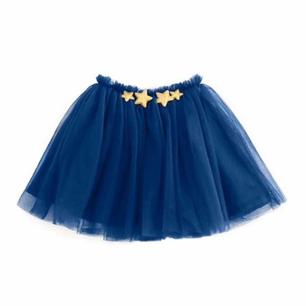 Tmavě modrá tylová sukně pro holčičky.