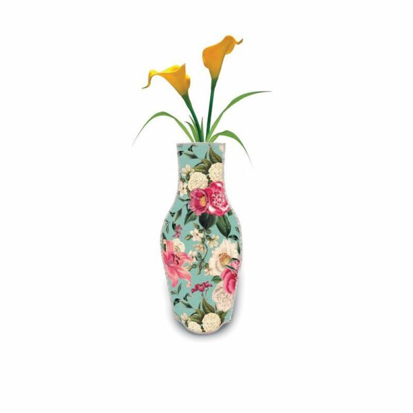Bavlněná váza s květinovým dekorem.