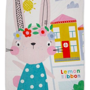Veselá dětská deka Králičí slečna Bunny, 100 x 135 cm.