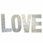 Dekorativní hliníková písmena LOVE.