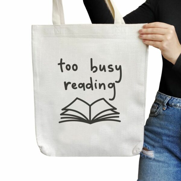 Plátěná taška pro knihomoly.