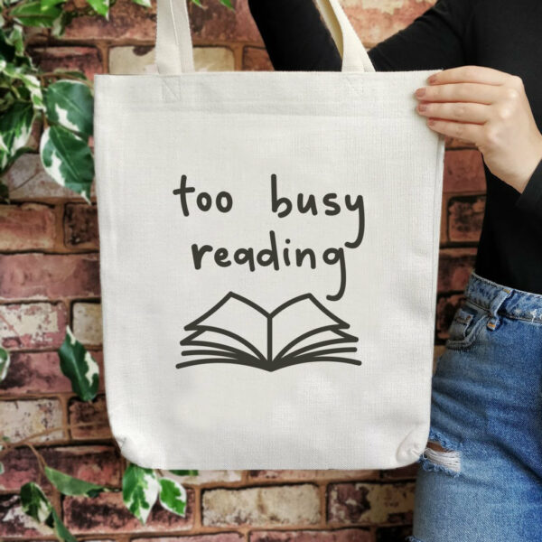 Plátěná taška pro knihomoly.