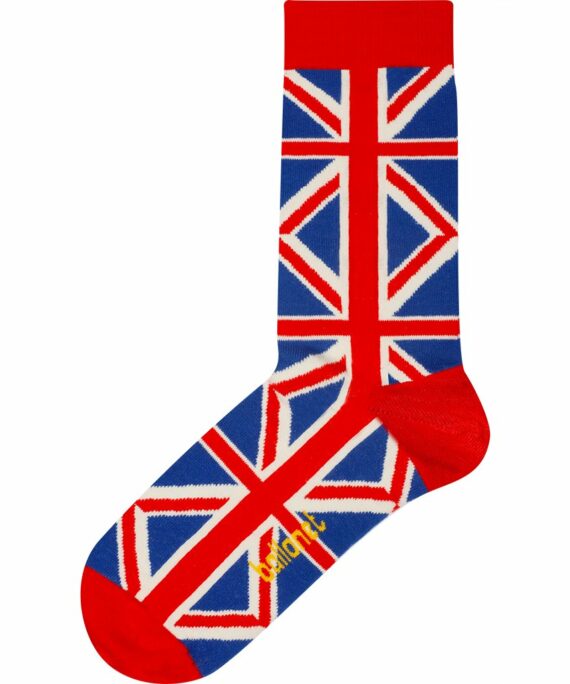Ponožky s britskou vlajkou.