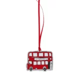 Závěsná dekorace Červený autobus.