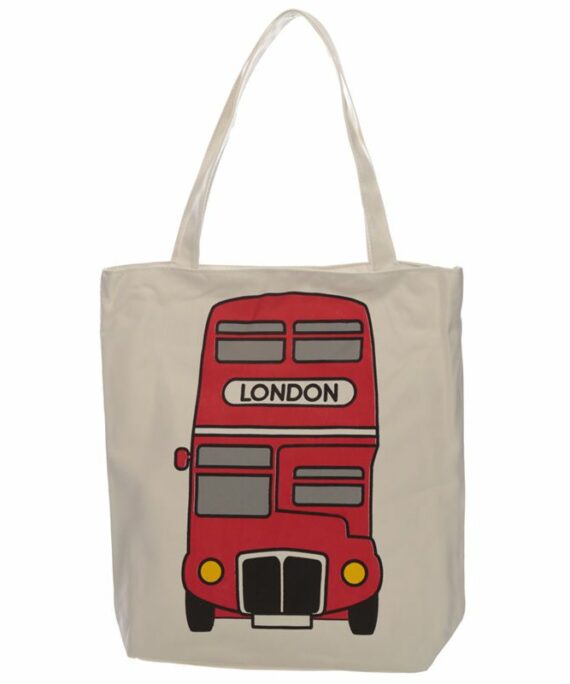 Plátěná taška Červený londýnský autobus.