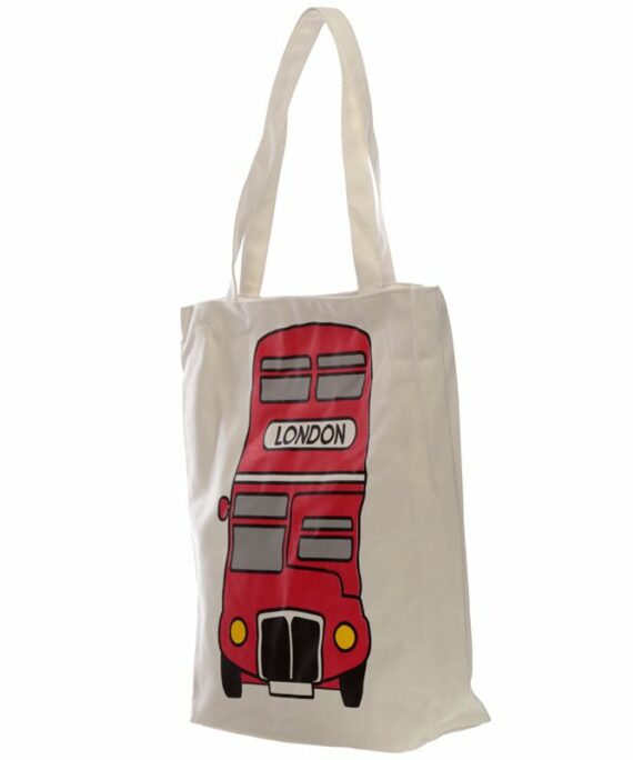 Plátěná taška Červený londýnský autobus.