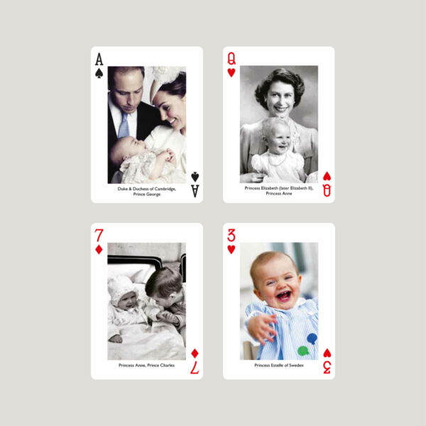 Hrací karty Královská miminka.