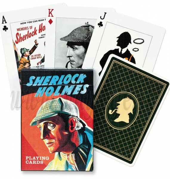 Hrací karty Sherlock Holmes.